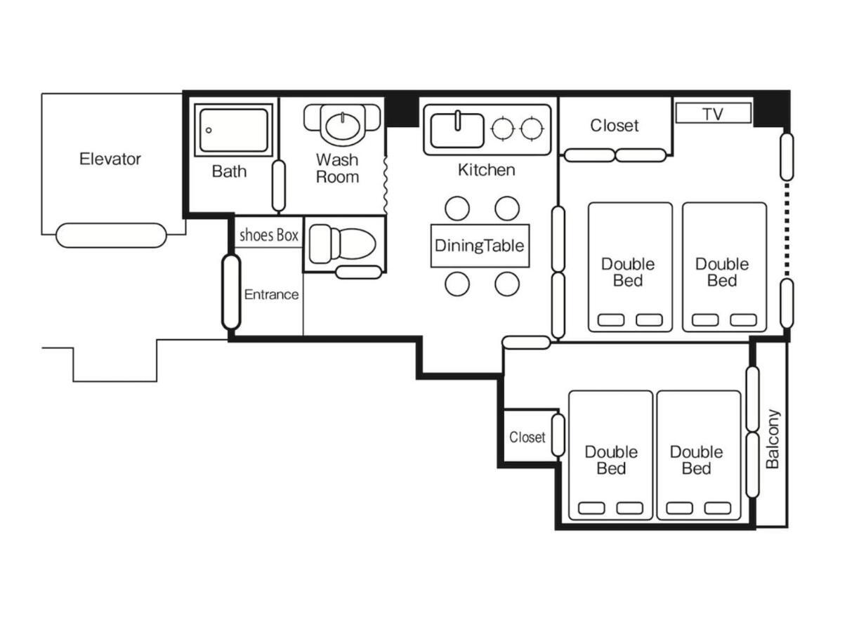 Eg31 Elizabeth Garden Apartment Осака Екстериор снимка